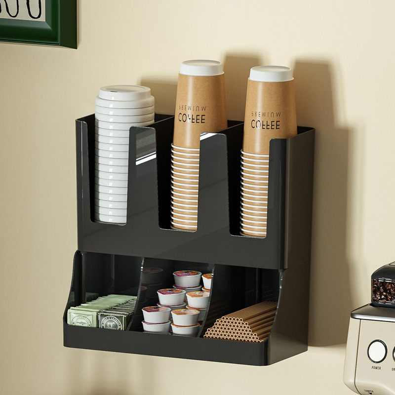 Coffee Tea Drawer Organizer - Caixa de Armazenamento para Copos de