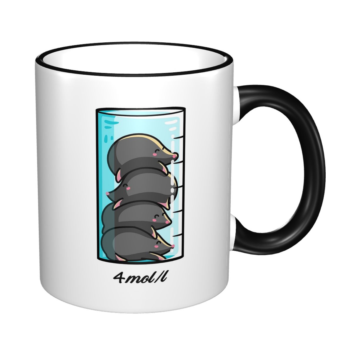 Coffee Tea Jokes - Caneca de Cerâmica Engraçada com Piada