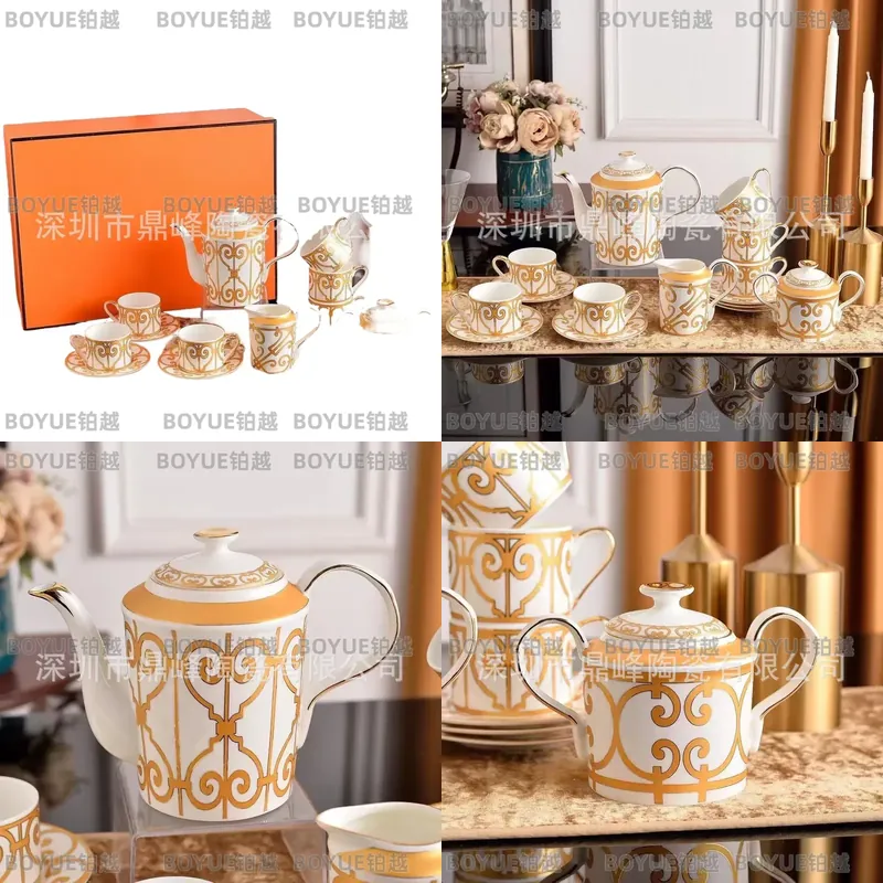 Coffee Tea Gift - Conjunto de Xícara e Prato de