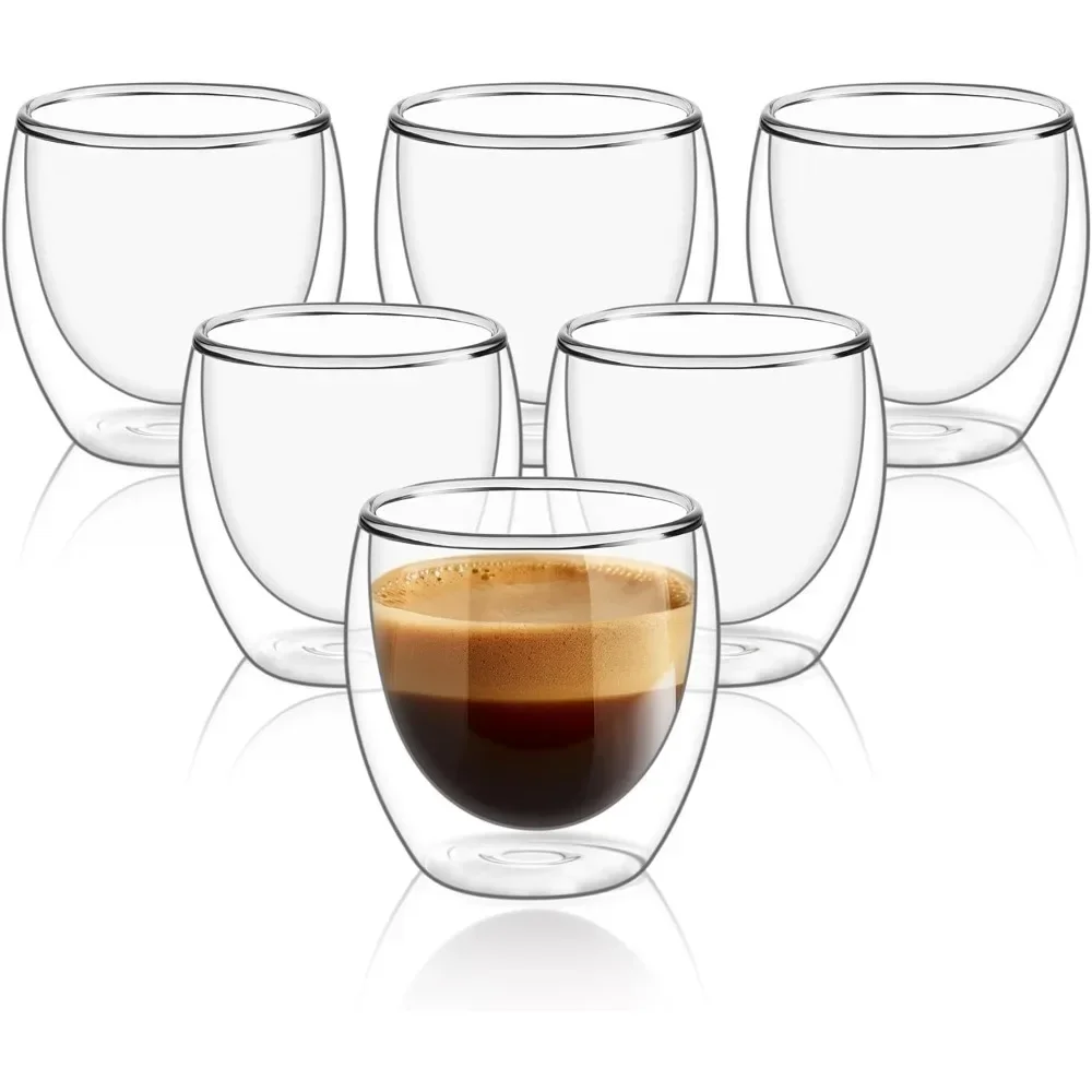 Juice Tea Coffee - Canecas de café de vidro transparente
