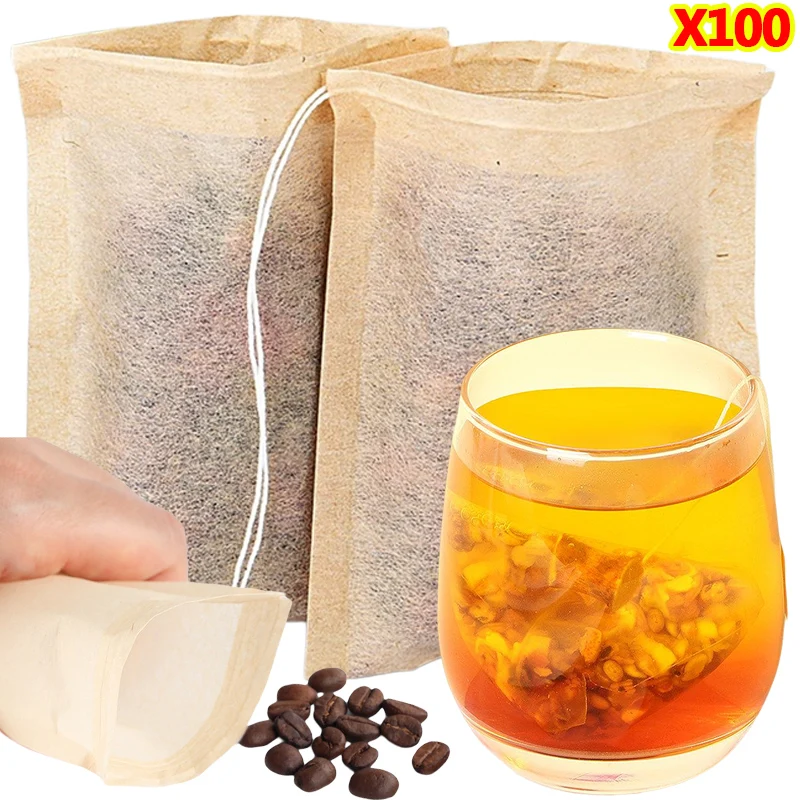 Coffee Tea Bean Leaf - 100 sacos de chá dos pces