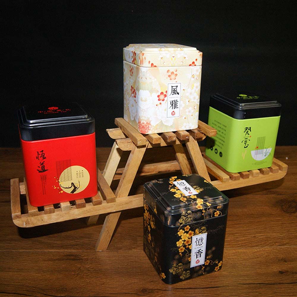 Coffee Tea Sugar Container Set - Decoração de Metal para Cozinha, Armazenamento
