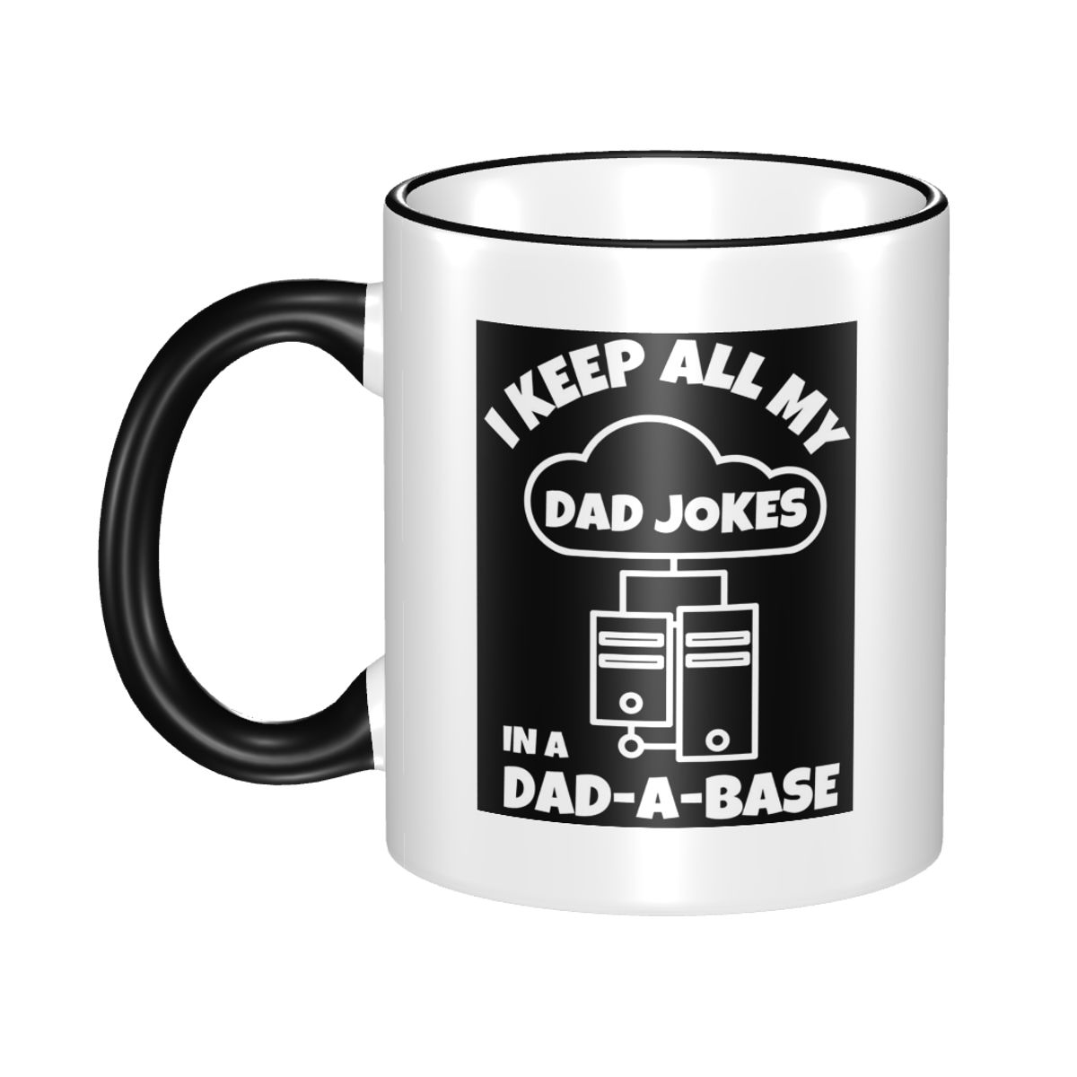 Coffee Tea Jokes - Caneca Engraçada de Cerâmica 'Eu Guardo
