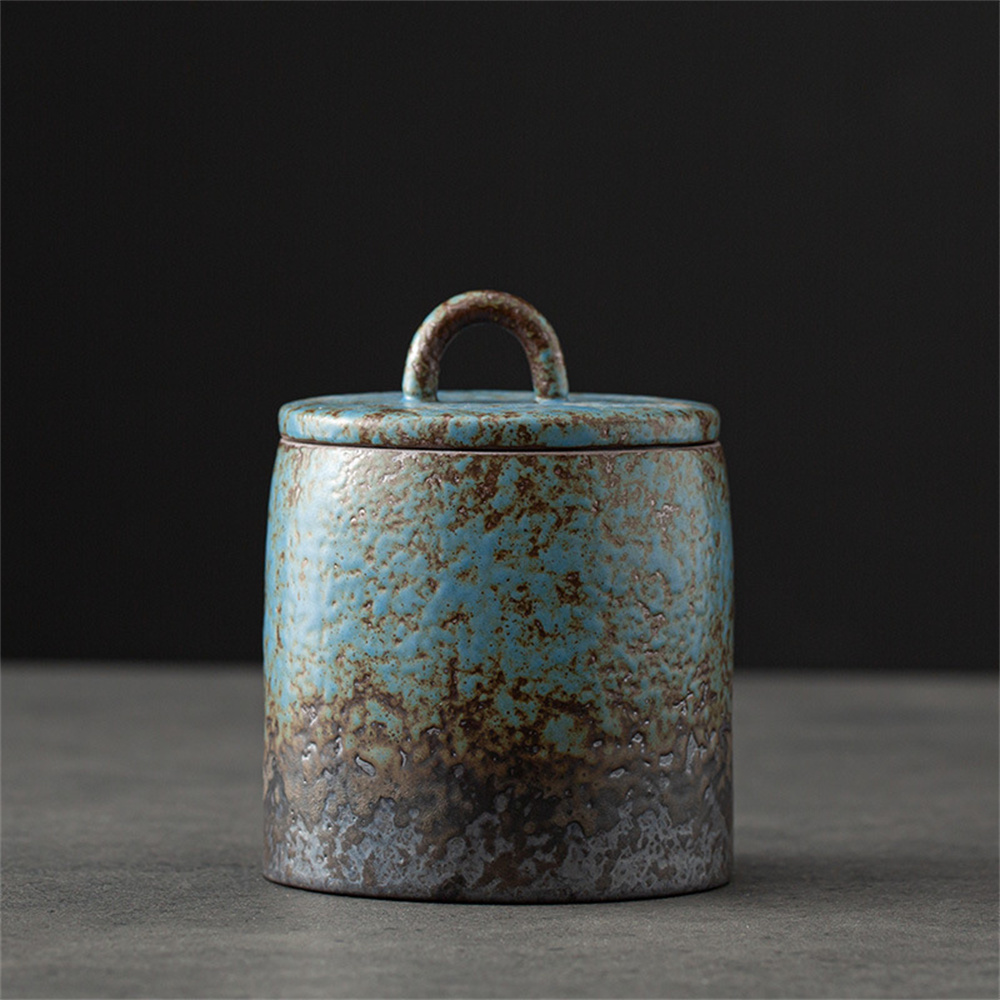 Coffee Tea And Sugar Canisters - Caddy de chá de cerâmica, frasco