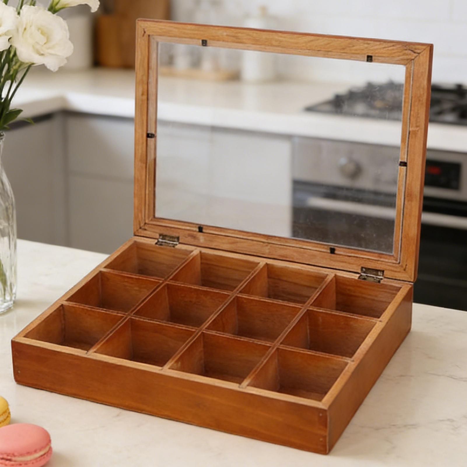 Coffee Tea Drawer Organizer - Caixa de Armazenamento para Saquinhos de