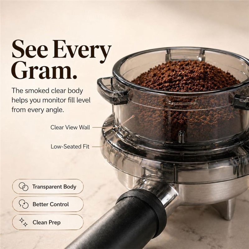 Breville Espresso Barista Touch - Promoção! Funil de dosagem com trava