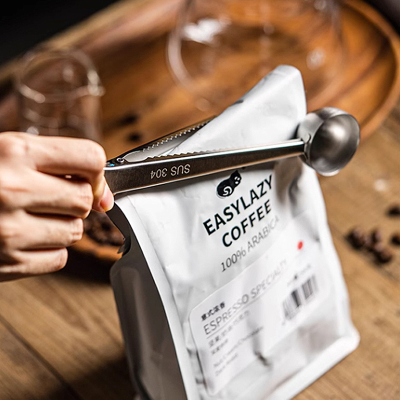 Coffee Tea Bean Leaf - Nova Colher de Café em Aço
