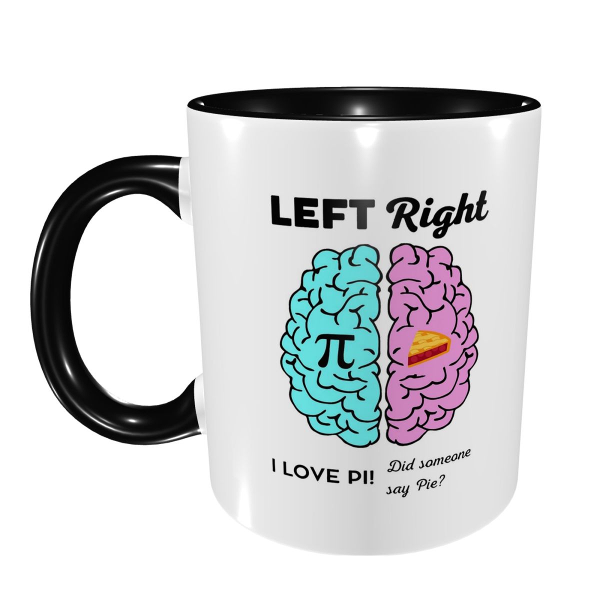 Coffee Tea Jokes - Caneca de Cerâmica Engraçada com Pi