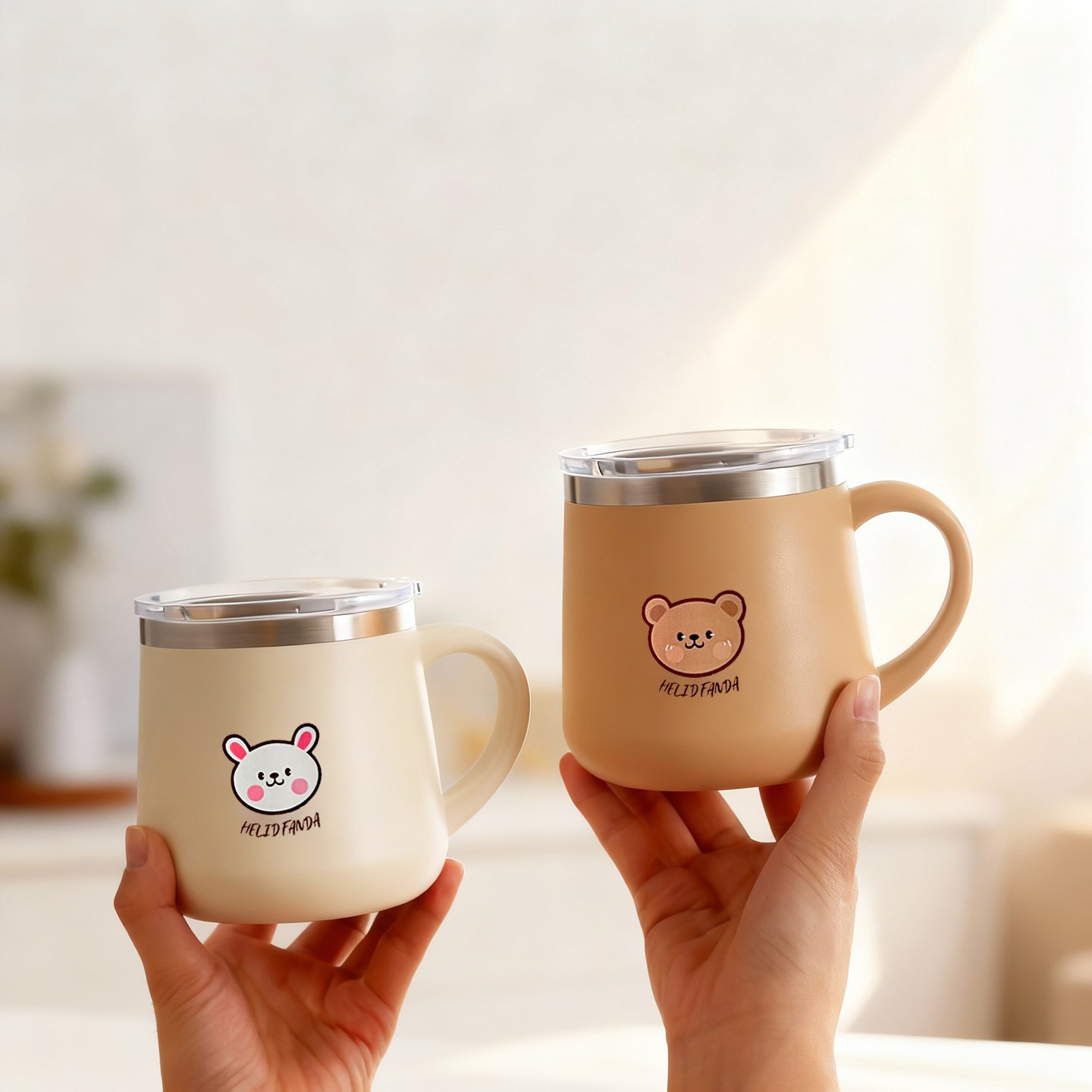 Coffee Tea Warmer - Copo de Café Cartoon de 430ML