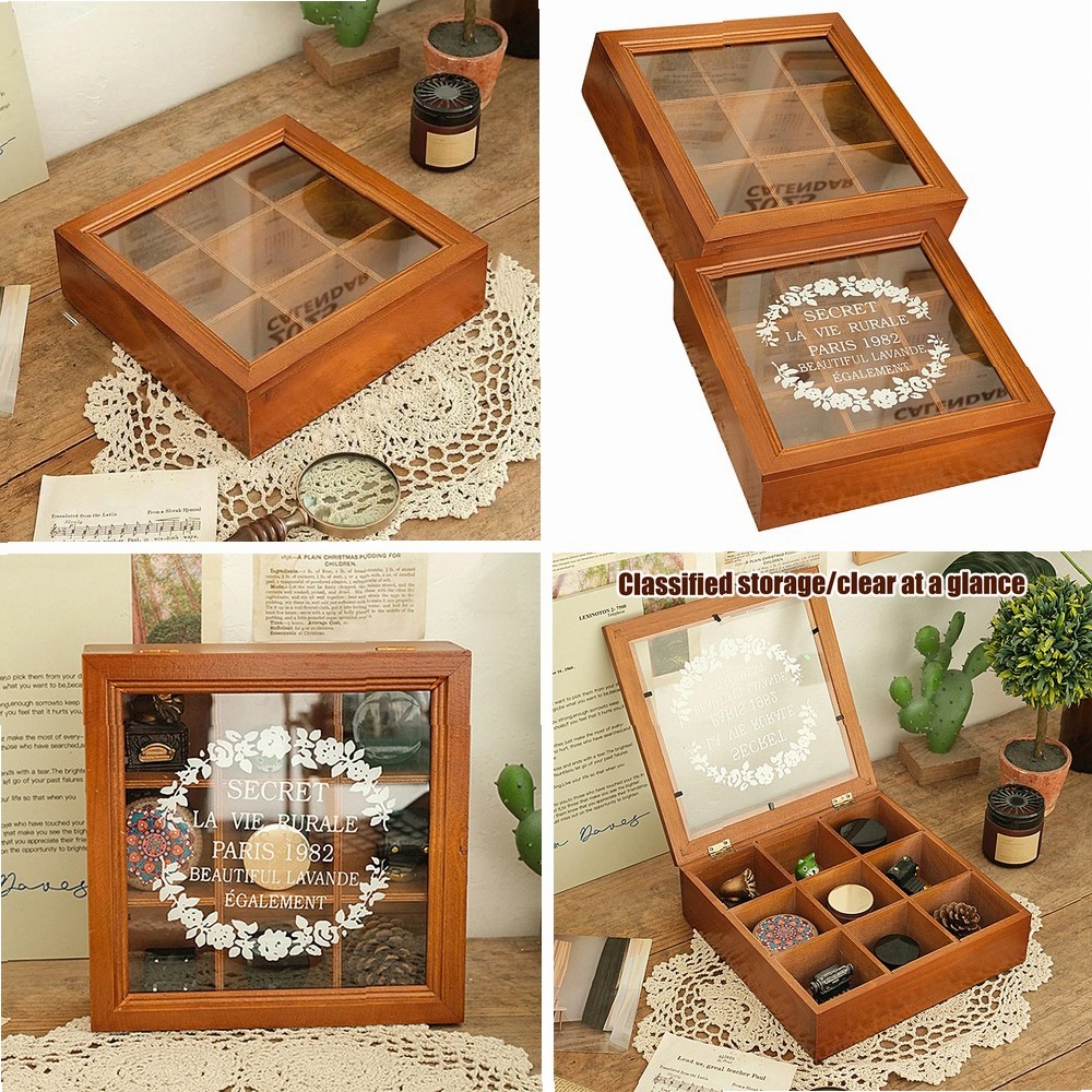 Coffee Tea Drawer Organizer - Suporte de Chá em Madeira com