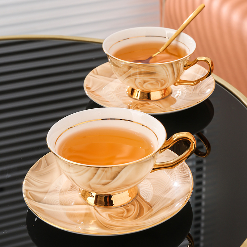 Coffee Tea Gift - Requintado lembrança osso china xícara de