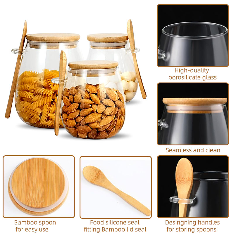 Frasco de vidro selado de 34 o - Coffee Tea Sugar Container Set avaliação e preço