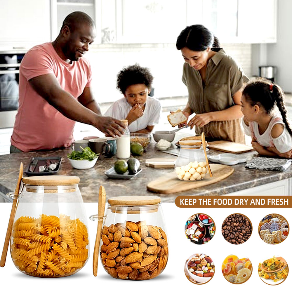 Frasco de vidro selado de 34 o - Coffee Tea Sugar Container Set avaliação e preço