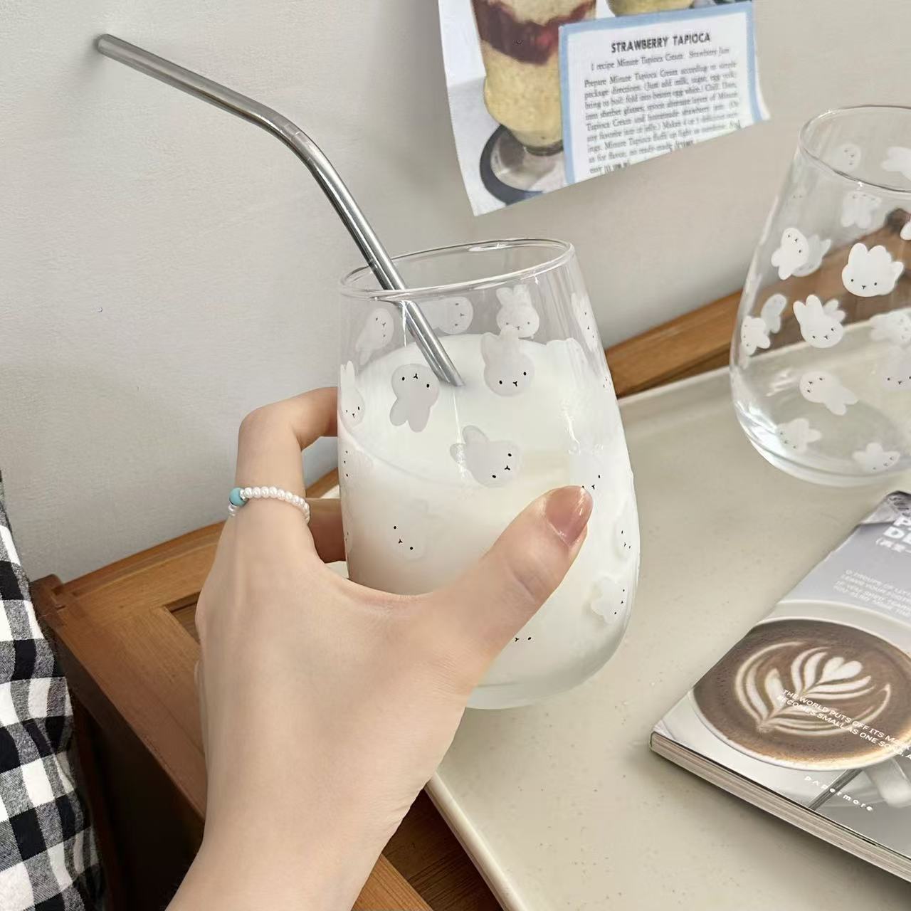 Copo de Vidro com Estampa do C - Coffee Tea Gift avaliação e preço