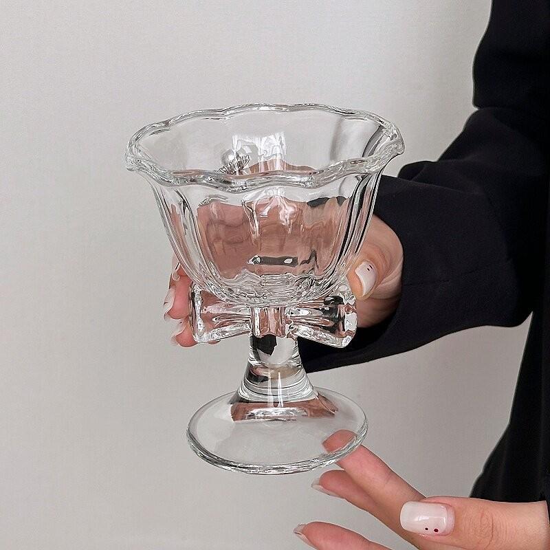 Novo Copo de Vidro com Laço Fo - Coffee Tea Gift avaliação e preço