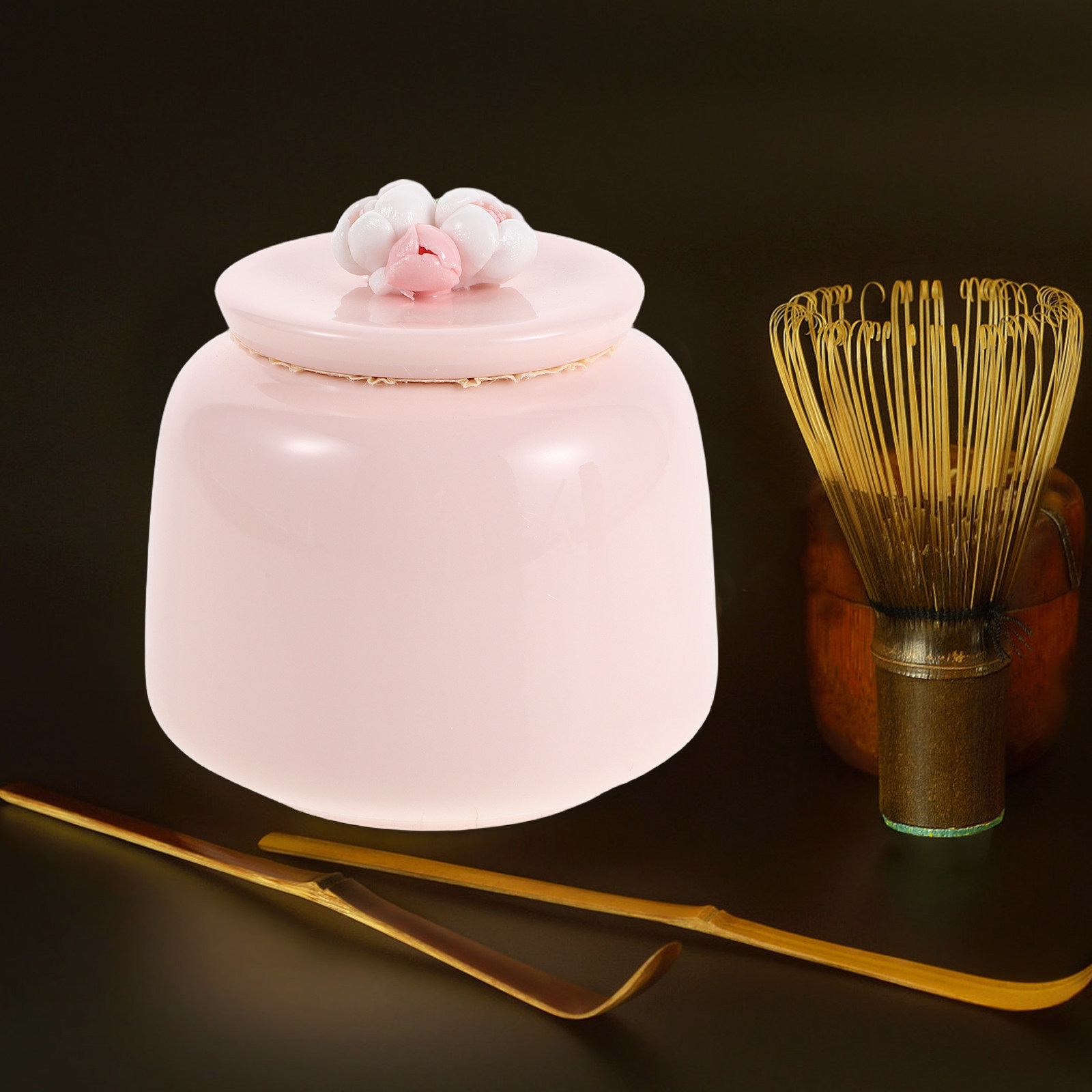 Pote de Chá de Cerâmica Rosa,  - Coffee Tea Bean Leaf avaliação e preço