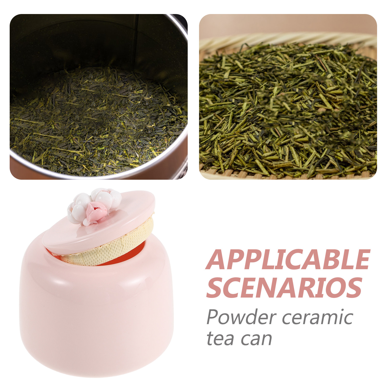 Pote de Chá de Cerâmica Rosa,  - Coffee Tea Bean Leaf avaliação e preço