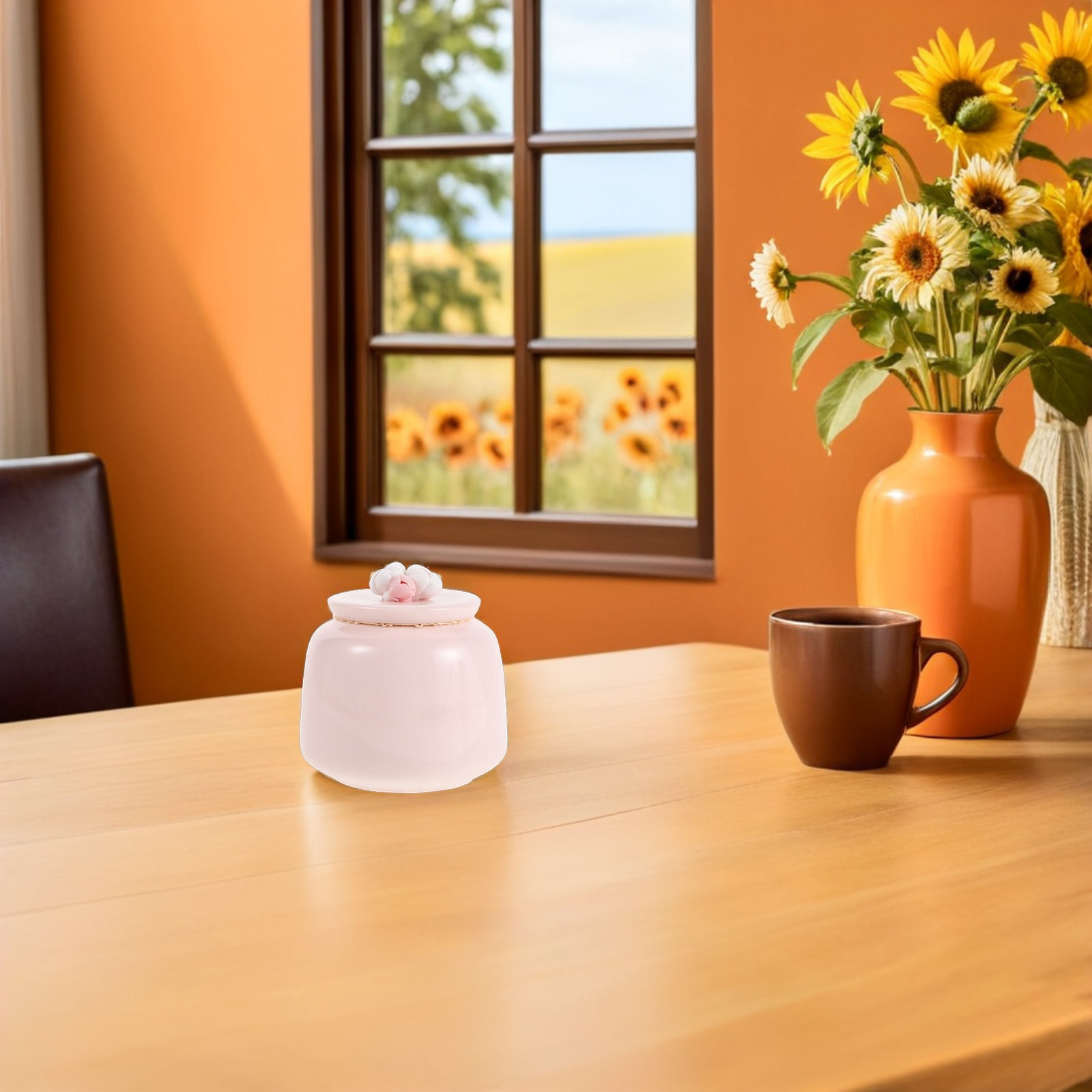 Pote de Chá de Cerâmica Rosa,  - Coffee Tea Bean Leaf avaliação e preço