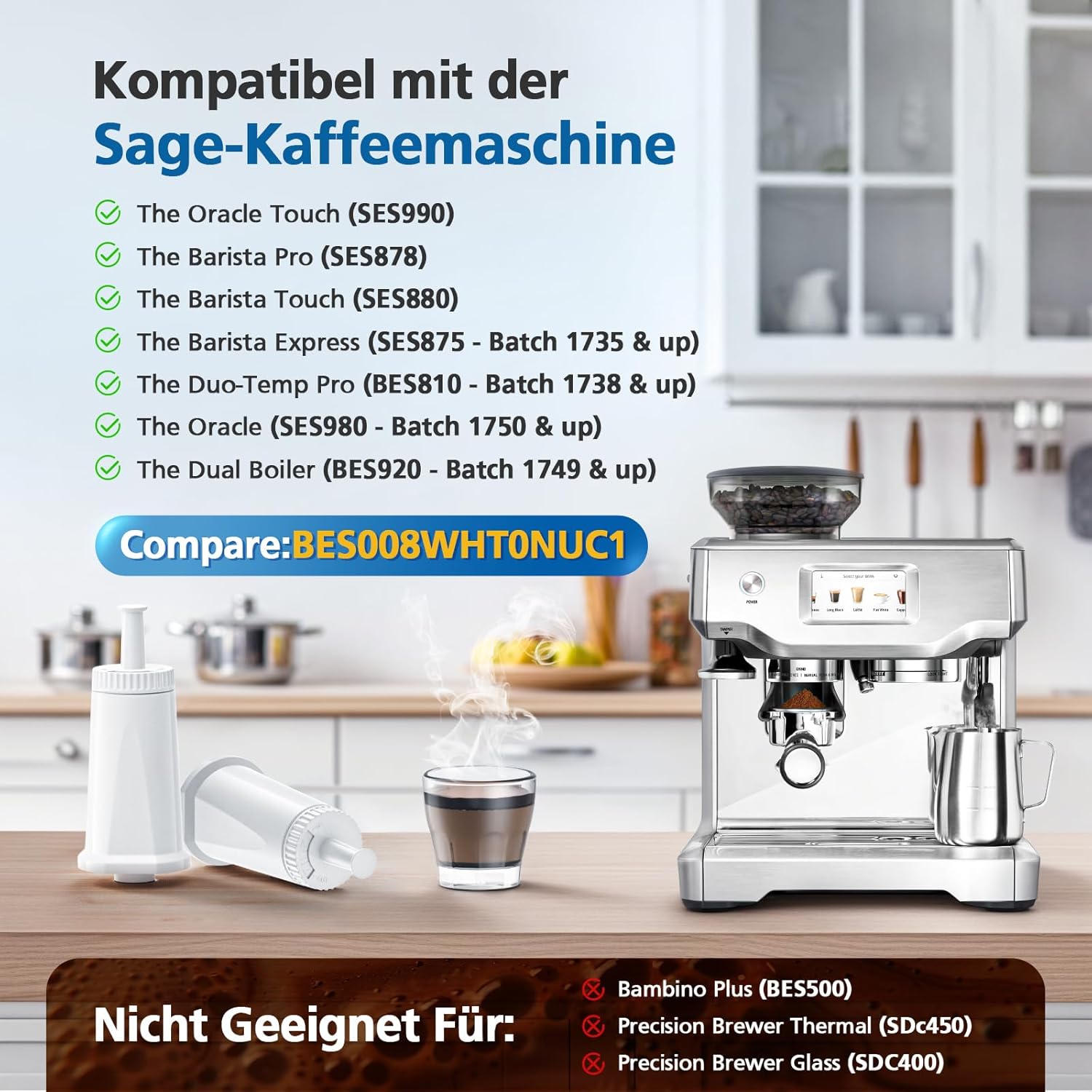 Filtro de Água Substituto para - Breville Espresso Barista Touch avaliação e preço