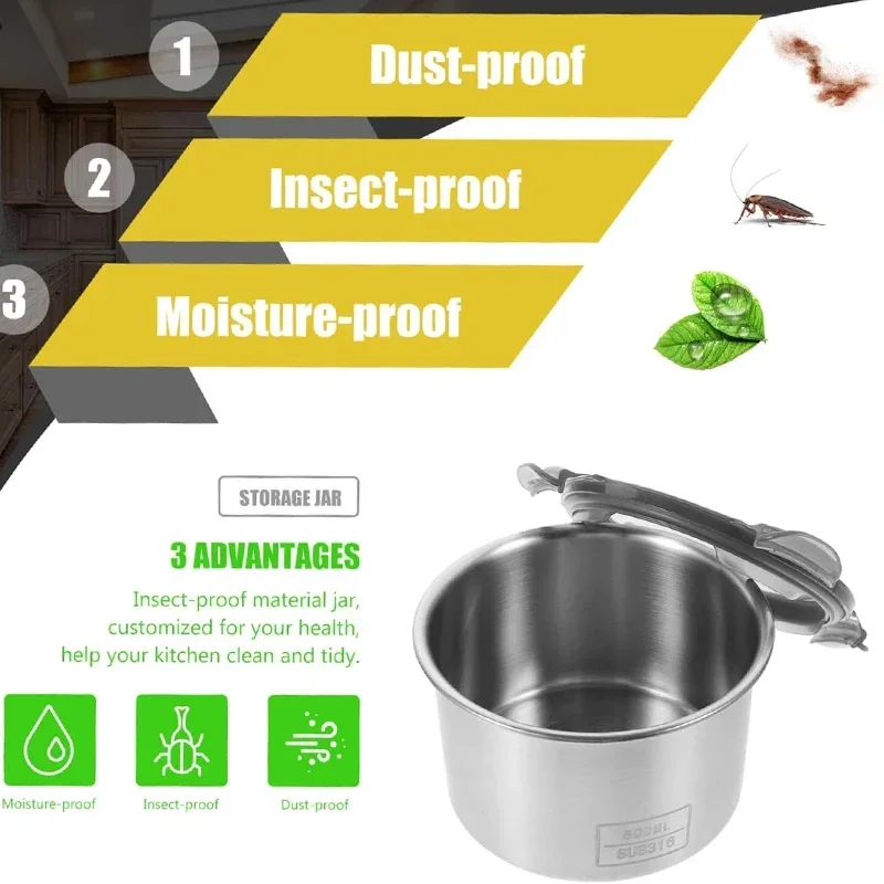 Recipiente de alimentos em aço - Coffee Tea Bean Leaf avaliação e preço