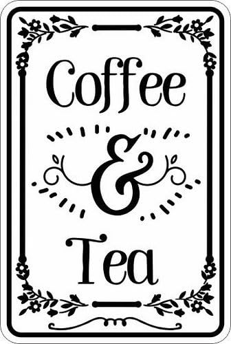 Placa de alumínio engraçada co - Coffee Tea Jokes avaliação e preço