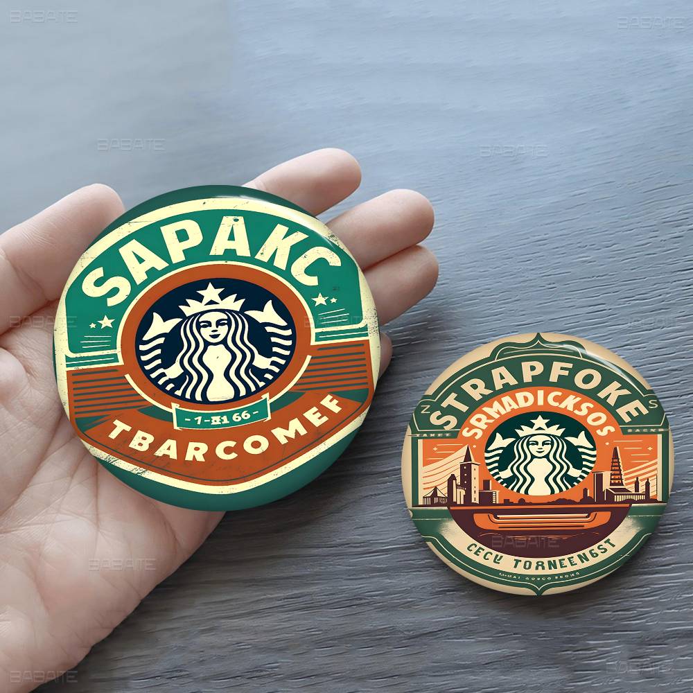 Broche de Metal Personalizado  - Coffee Tea Logo avaliação e preço