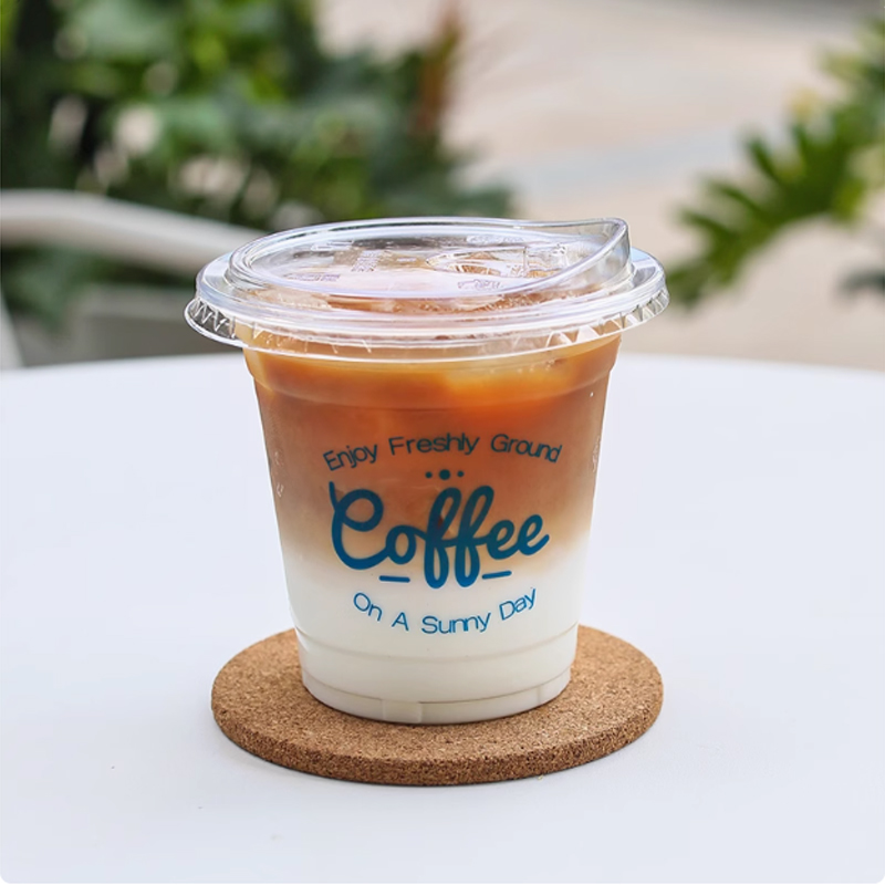 Copo de plástico com logotipo  - Coffee Tea Logo avaliação e preço