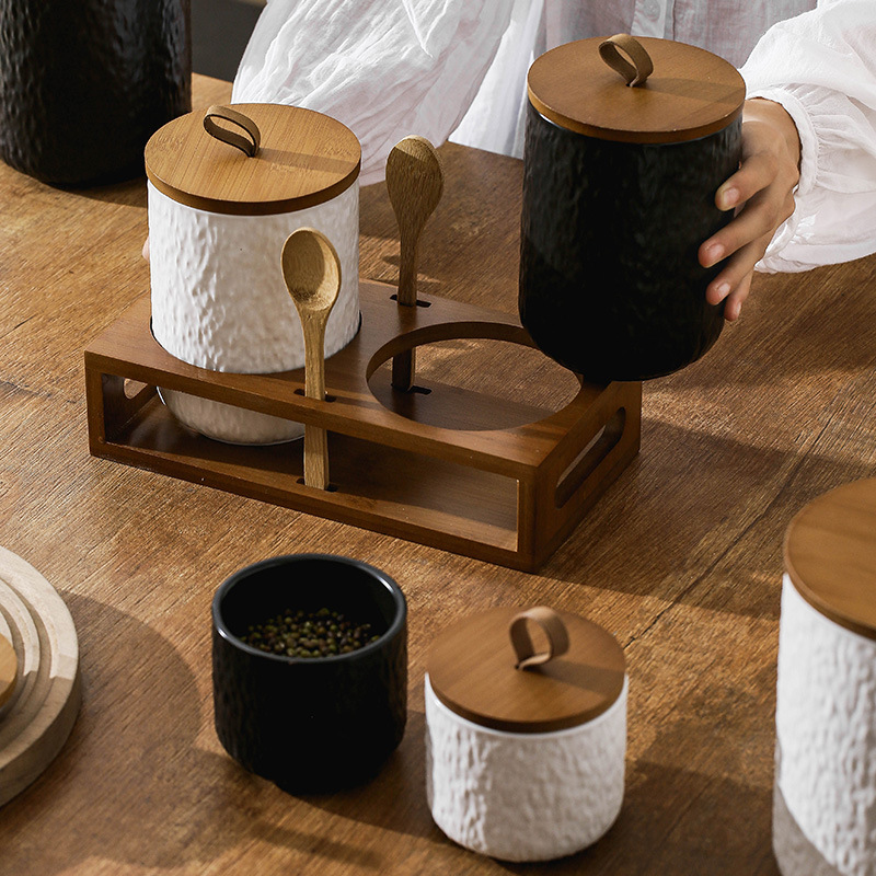 Recipiente de cerâmica para ar - Coffee Tea And Sugar Canisters avaliação e preço