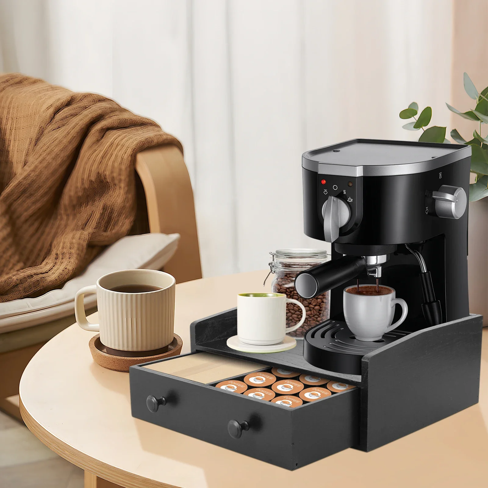Gaveta de Base para Máquina de - Coffee Tea Drawer Organizer avaliação e preço