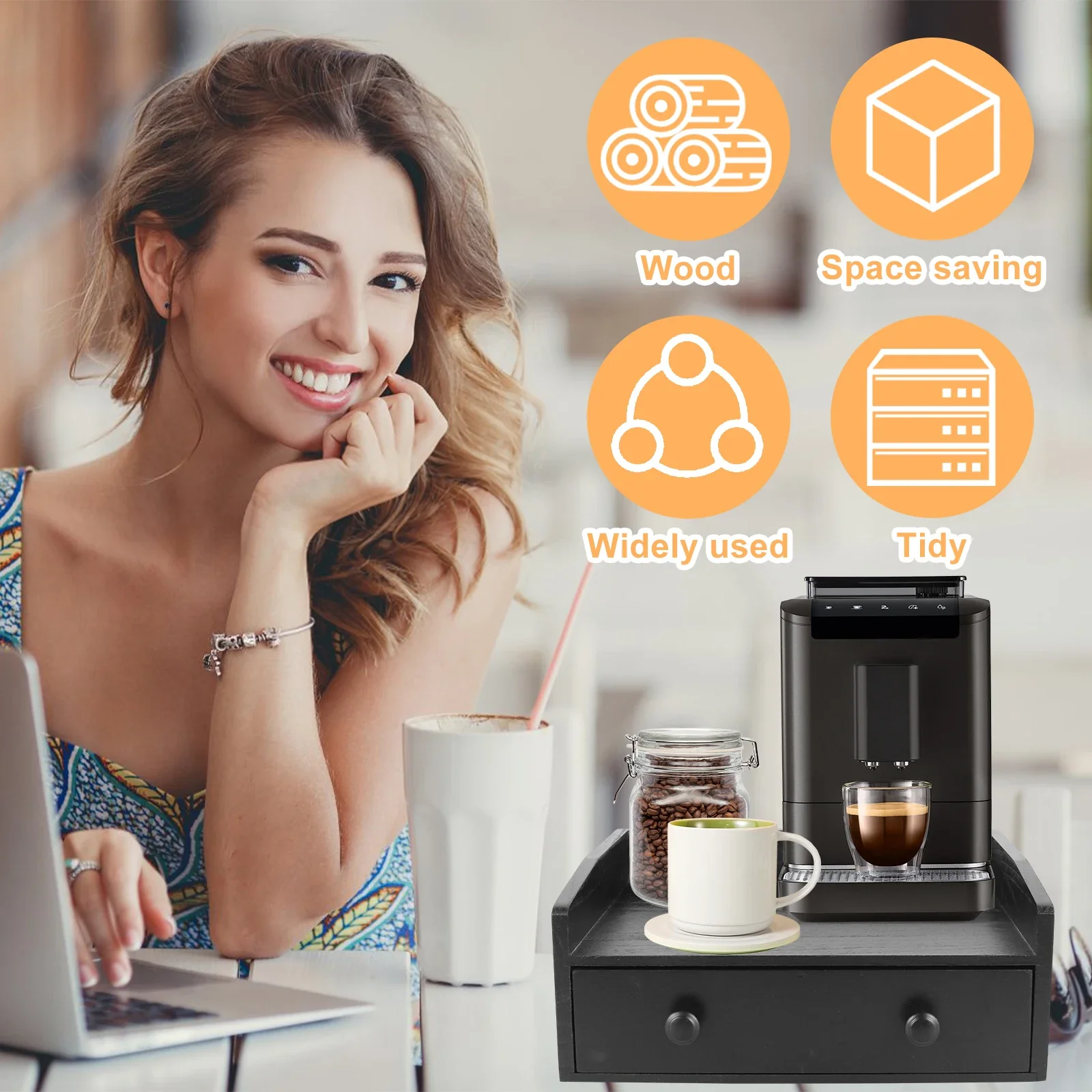 Gaveta de Base para Máquina de - Coffee Tea Drawer Organizer avaliação e preço