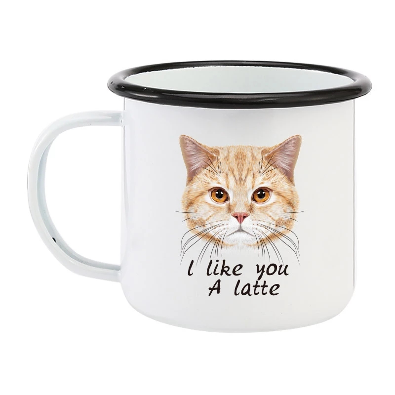 Caneca de Café Esmaltada 350ML - Coffee Tea Logo avaliação e preço