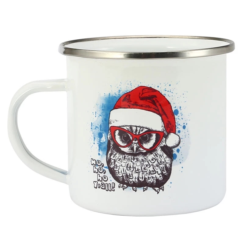 Caneca de Café Esmaltada 350ML - Coffee Tea Logo avaliação e preço