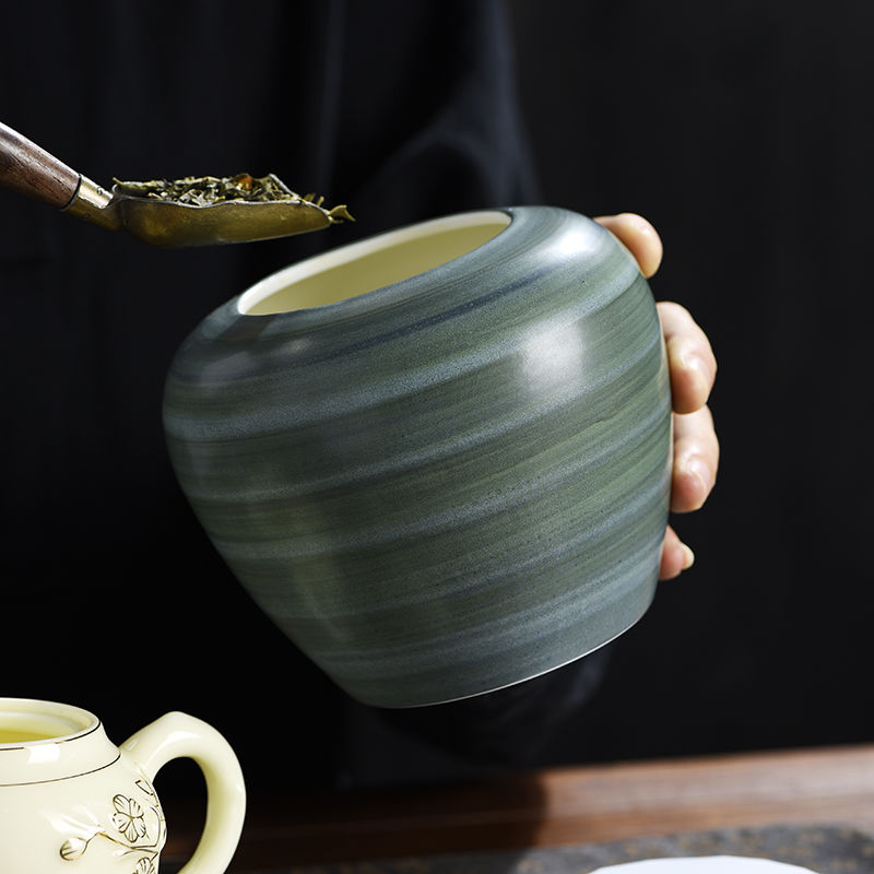 Jarra de cerâmica retrô com fo - Coffee Tea Bean Leaf avaliação e preço