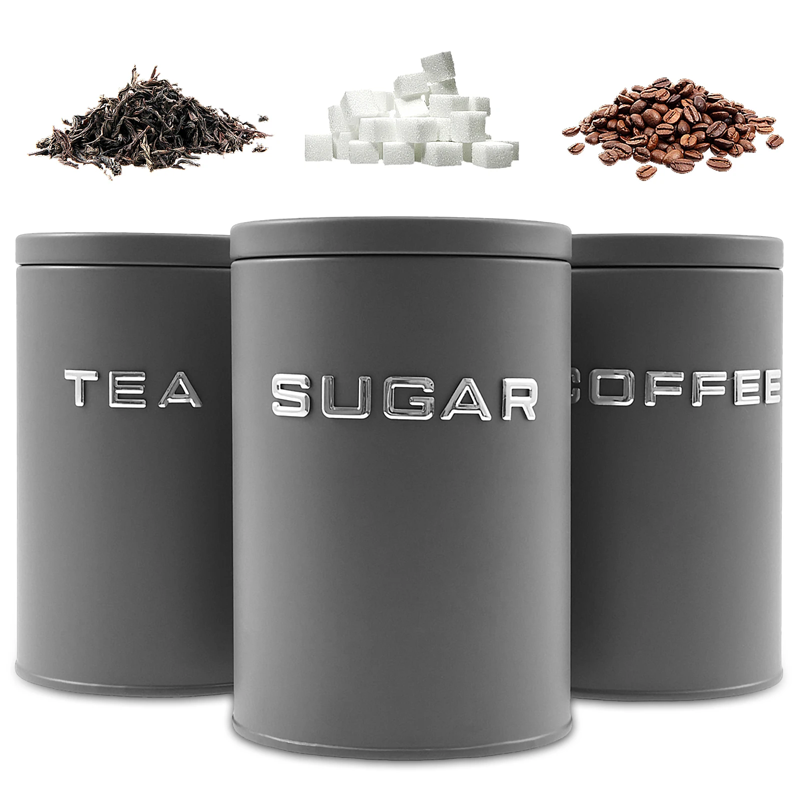 3 pçs chá café açúcar vasilha  - Coffee Tea Sugar Container Set avaliação e preço