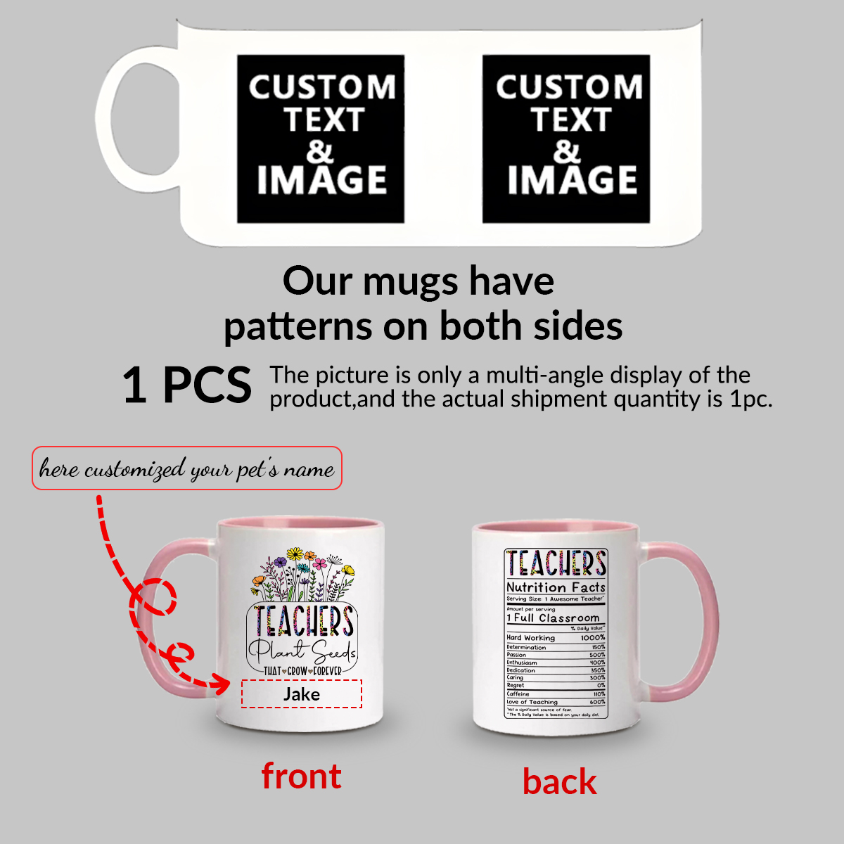 1pc Personalizar Nome Copos de - Coffee Tea Logo avaliação e preço