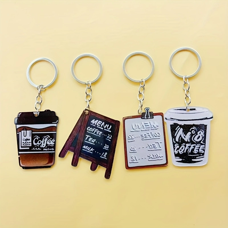 Chaveiro de acrílico com 8 peç - Coffee&Tea House Opinie avaliação e preço